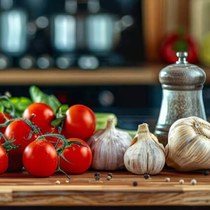 vegetables and seasoning