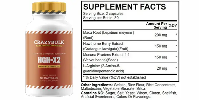 hgh-x2 natural ingredients